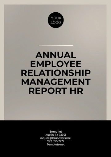 Free Annual Employee Relationship Management Report HR Template to Edit Online