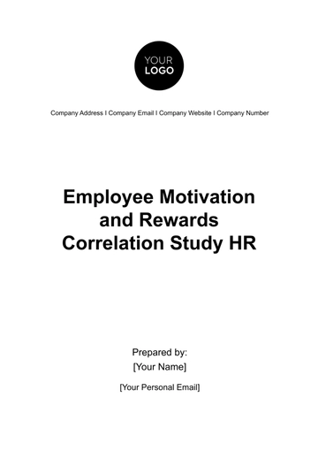 Free Employee Motivation and Rewards Correlation Study HR Template to Edit Online