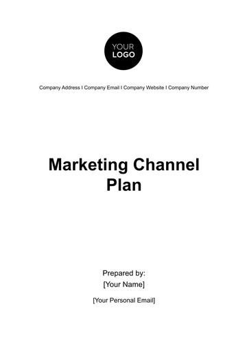 Free Marketing Channel Plan Template to Edit Online