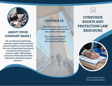 Free Consumer Rights and Protection Law Brochure Template to Edit Online