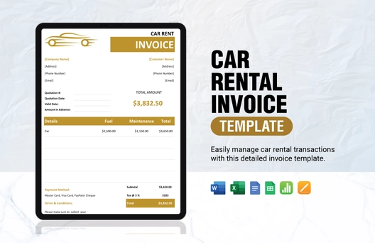 Car Rental Invoice
