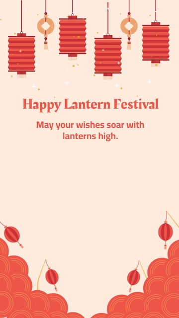 Free Chinese Lantern Festival Snapchat Geofilter Template to Edit Online