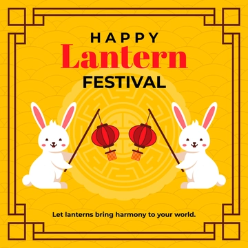 Free Chinese Lantern Festival LinkedIn Post Template to Edit Online