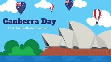 Free Canberra Day Youtube Thumbnail Template to Edit Online