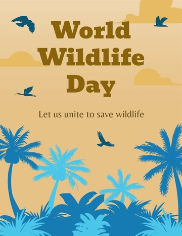 Free World Wildlife Day Flyer Template to Edit Online