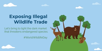 Free World Wildlife Day Blog Banner Template to Edit Online