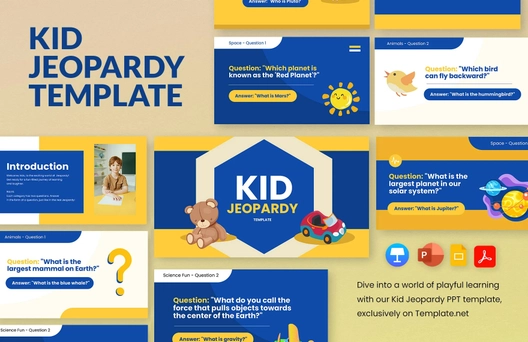 Kid Jeopardy Template