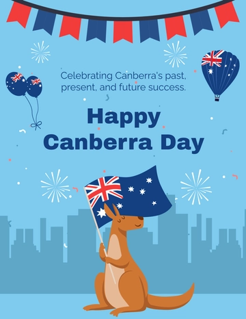 Free Canberra Day Flyer Template to Edit Online