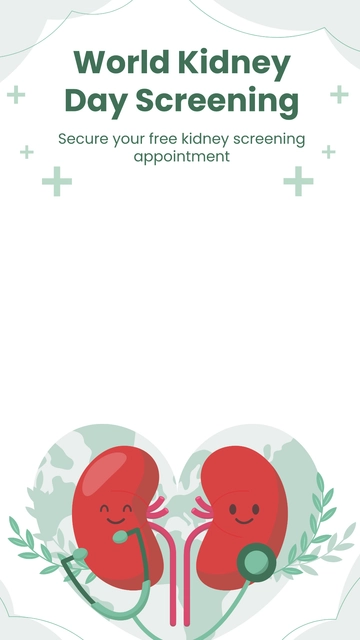Free World Kidney Day Snapchat Geofilter Template to Edit Online