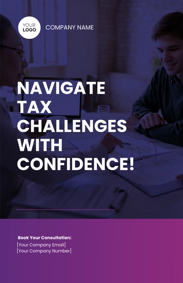 Free Tax Law Advisory Clinic Poster Template to Edit Online