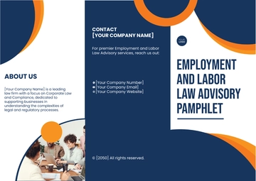 Free Employment and Labor Law Advisory Pamphlet Template to Edit Online