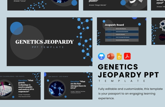 Genetics Jeopardy PPT Template