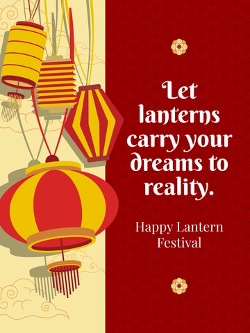 Free Chinese Lantern Festival Threads Post Template to Edit Online