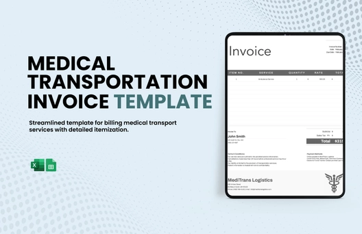 Medical Transportation Invoice Template