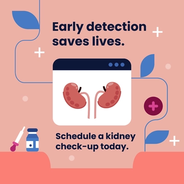 Free World Kidney Day Instagram Post Template to Edit Online