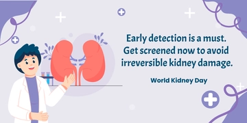Free World Kidney Day X Post Template to Edit Online