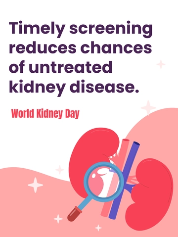 Free World Kidney Day Threads Post Template to Edit Online