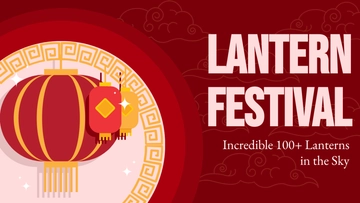 Free Chinese Lantern Festival Youtube Thumbnail Template to Edit Online