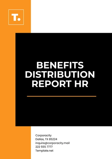 Free Benefits Distribution Report HR Template to Edit Online
