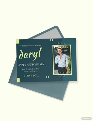 Anniversary Card Template For Husband