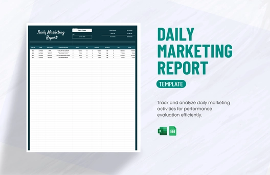 Daily Marketing Report Template