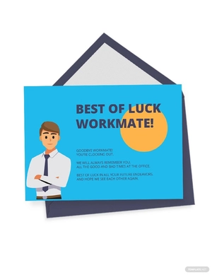Employee Farewell Card Template
