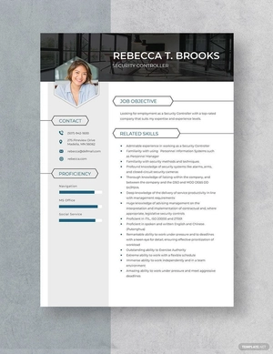 Security Controller Resume