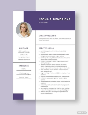 SEO Expert Resume