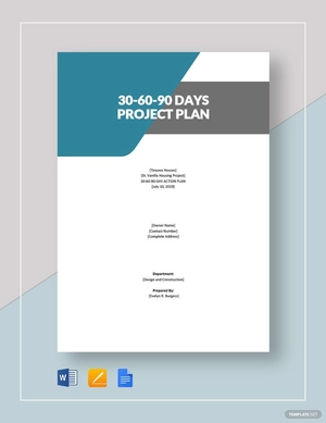 30-60-90-Day Project Plan Template