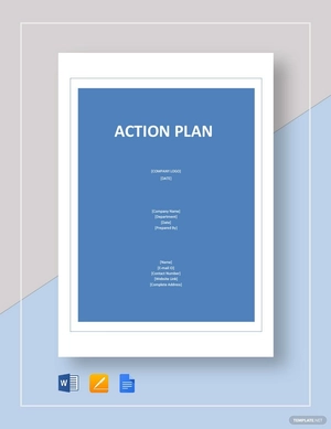 Blank Action Plan Template