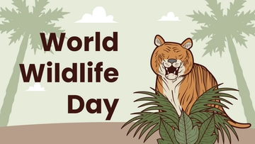 Free World Wildlife Day Youtube Thumbnail Template to Edit Online