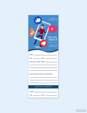 Social Media Exit Ticket Template