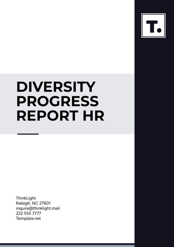 Free Diversity Progress Report HR Template to Edit Online