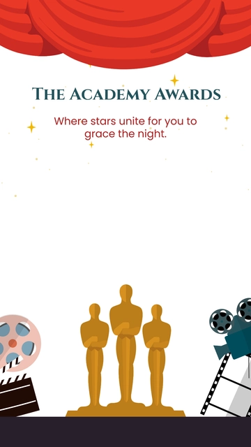 Free The Academy Awards Snapchat Geofilter Template to Edit Online