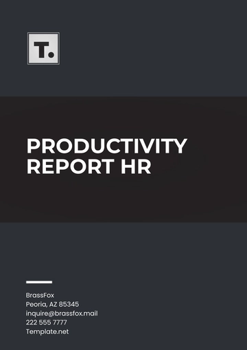 Free Productivity Report HR Template to Edit Online