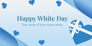 Free White Day X Post Template to Edit Online