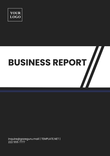 Free Business Report Template to Edit Online