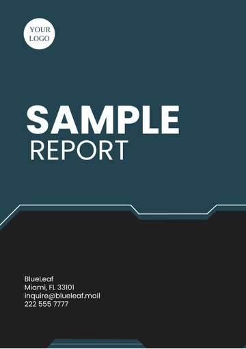 Free Sample Report Template to Edit Online