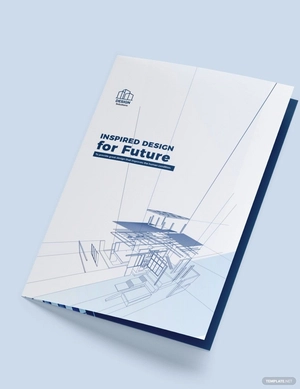 Professional Company Profile Bi-Fold Brochure Template