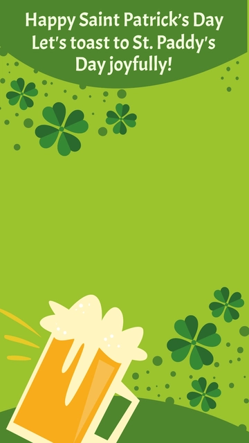 Free Saint Patricks Day Snapchat Geofilter Template to Edit Online