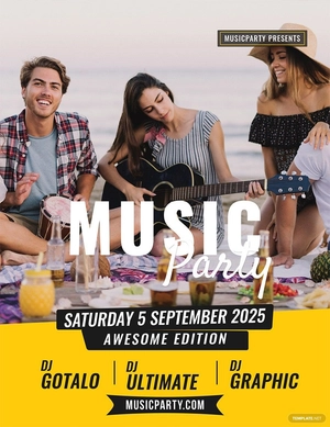 Music Party Flyer Template