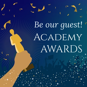 Free The Academy Awards WhatsApp Post Template to Edit Online
