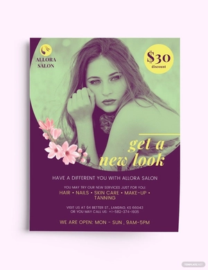 Salon Promotional Flyer Template
