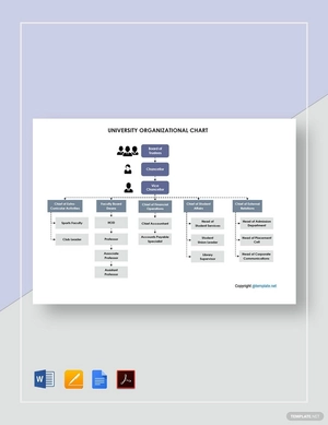 University Organizational Chart Template