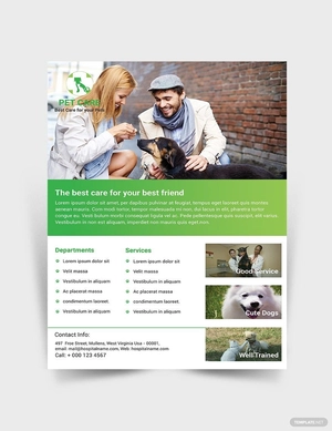 Pet Care Services Flyer Template