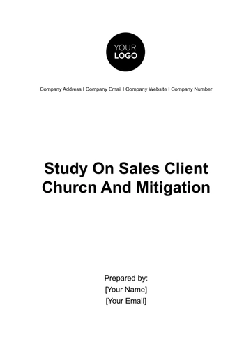 Free Study on Sales Client Churn and Mitigation Template to Edit Online