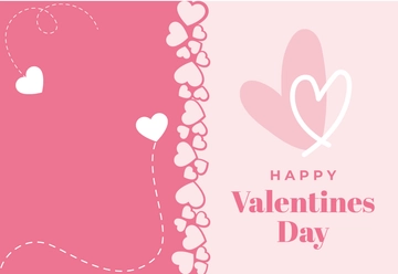 Free Foldable Valentines Card Template to Edit Online