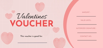 Free Valentines Voucher Template to Edit Online