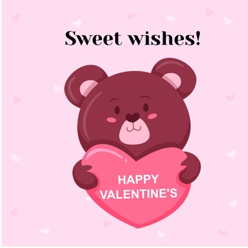 Free Cute Valentines Template Clipart to Edit Online