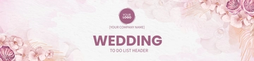 Free Wedding To Do List Header Template to Edit Online
